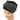 Turban Hat Black/Silver Twist Wrap