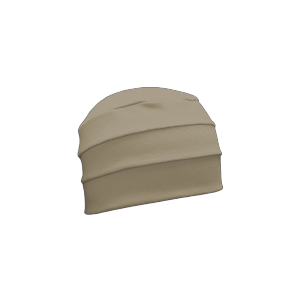 Tan 3 Seam Hat/Turban In 100% Cotton Jersey