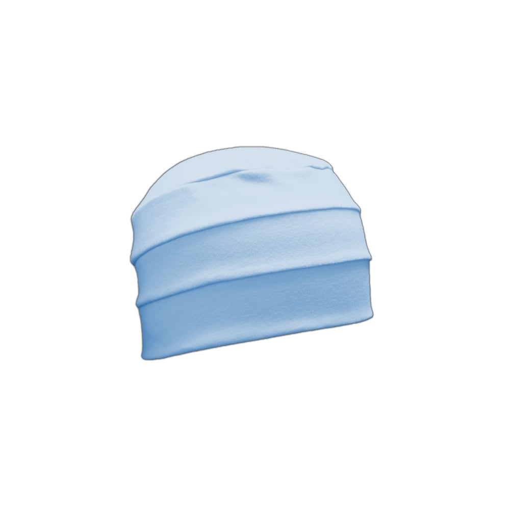Baby Blue 3 Seam Hat/Turban In 100% Cotton Jersey (Sky)