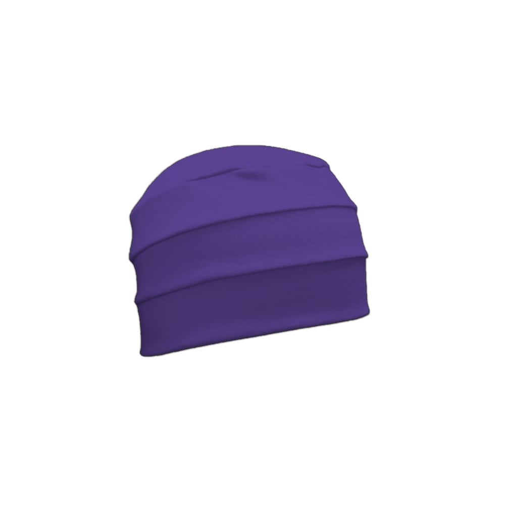 Purple 3 Seam Hat/Turban In 100% Cotton Jersey