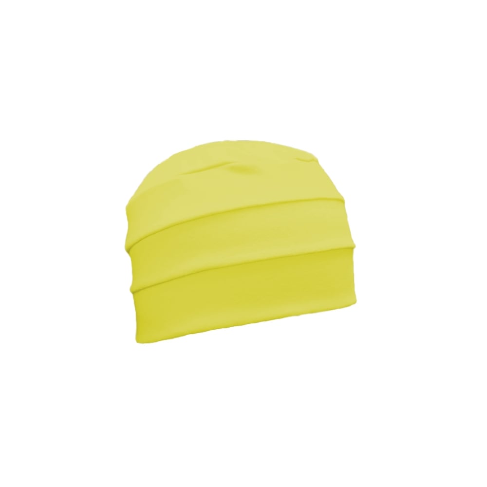 Yellow 3 Seam Hat/Turban In 100% Cotton Jersey