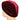 Pleated Velvet Turban Vino Red