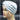 Vicky Pleated Turban Light Grey 100% Cotton Jersey