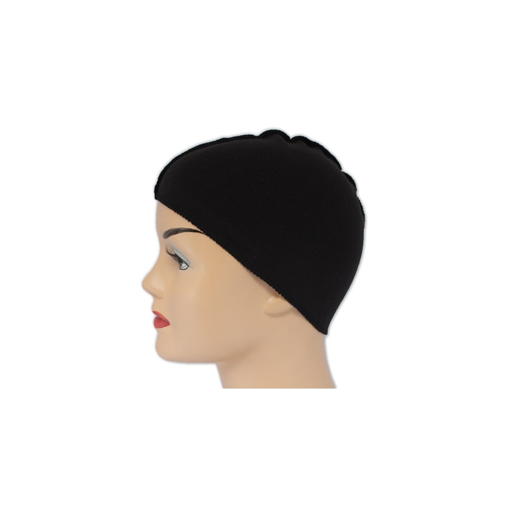 Black Bamboo Cotton Mix Wig Liner