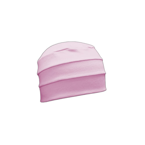 Light Pink 3 Seam Hat/Turban In 100% Cotton Jersey